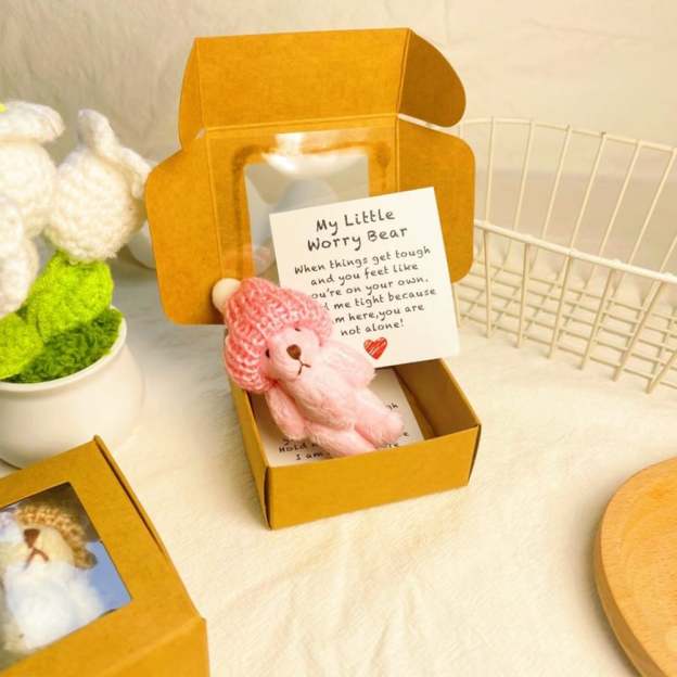 🔥HOT SALE - 49% OFF🔥-🎁Handmade Mini Plush Teddy Bear in Box
