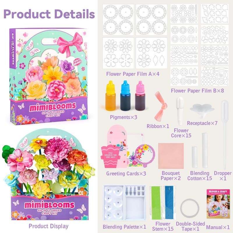 Paper Flower Craft Kit