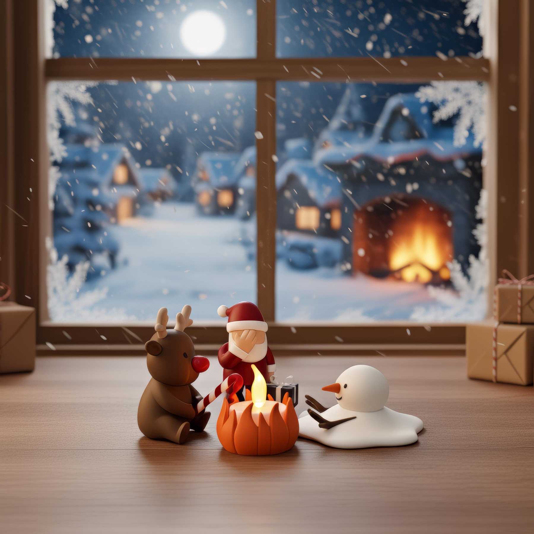 🔥HOT SALE - 49% OFF🔥- Funny Christmas Campfire、Reindeer & Melting 