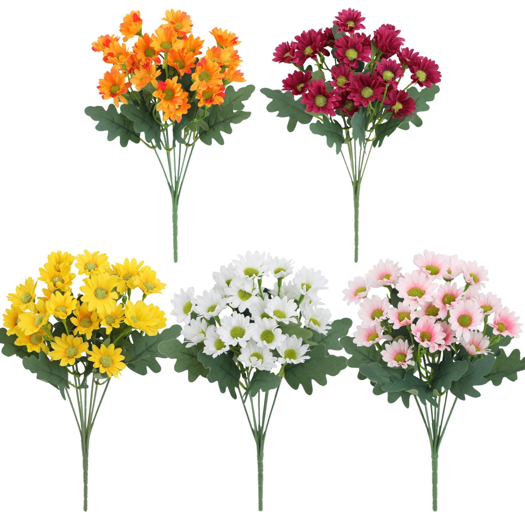 🔥HOT SALE - 49% OFF🔥Artificial Outdoor Sunset Mums Flowers - UV resistant, Waterproof, Windproof