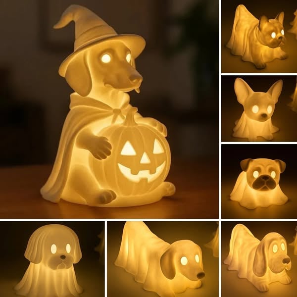 🔥HOT SALE - 49% OFF🔥Halloween Dachshund Pumpkin Lamp