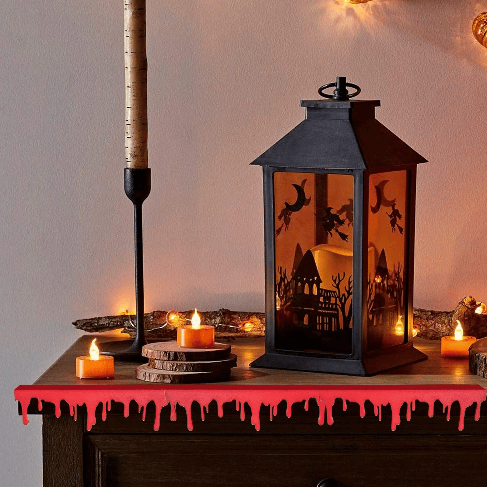 🩸Glowing Blood Drip Shelf Decor