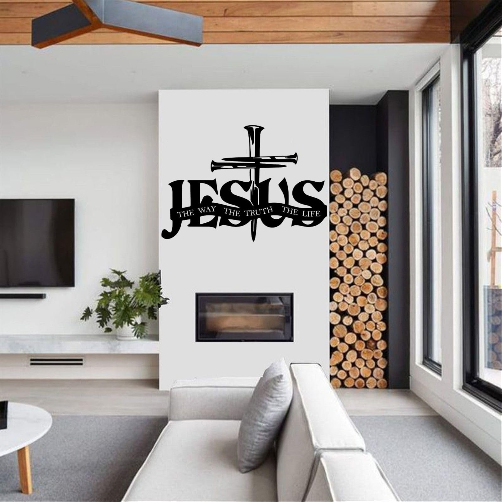 🔥HOT SALE - 49% OFF🔥Add Grace to Your Home – 🙏Jesus & Cross Design Wall Art