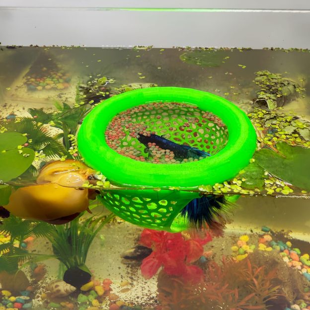 🔥HOT SALE - 49% OFF🔥Floating Fish Lounge, Aquarium Hidden Feeding Decorative Accessory