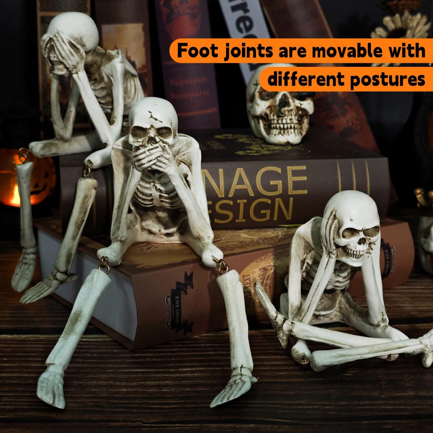 🔥HOT SALE - 49% OFF🔥No Evil Skeleton Trio