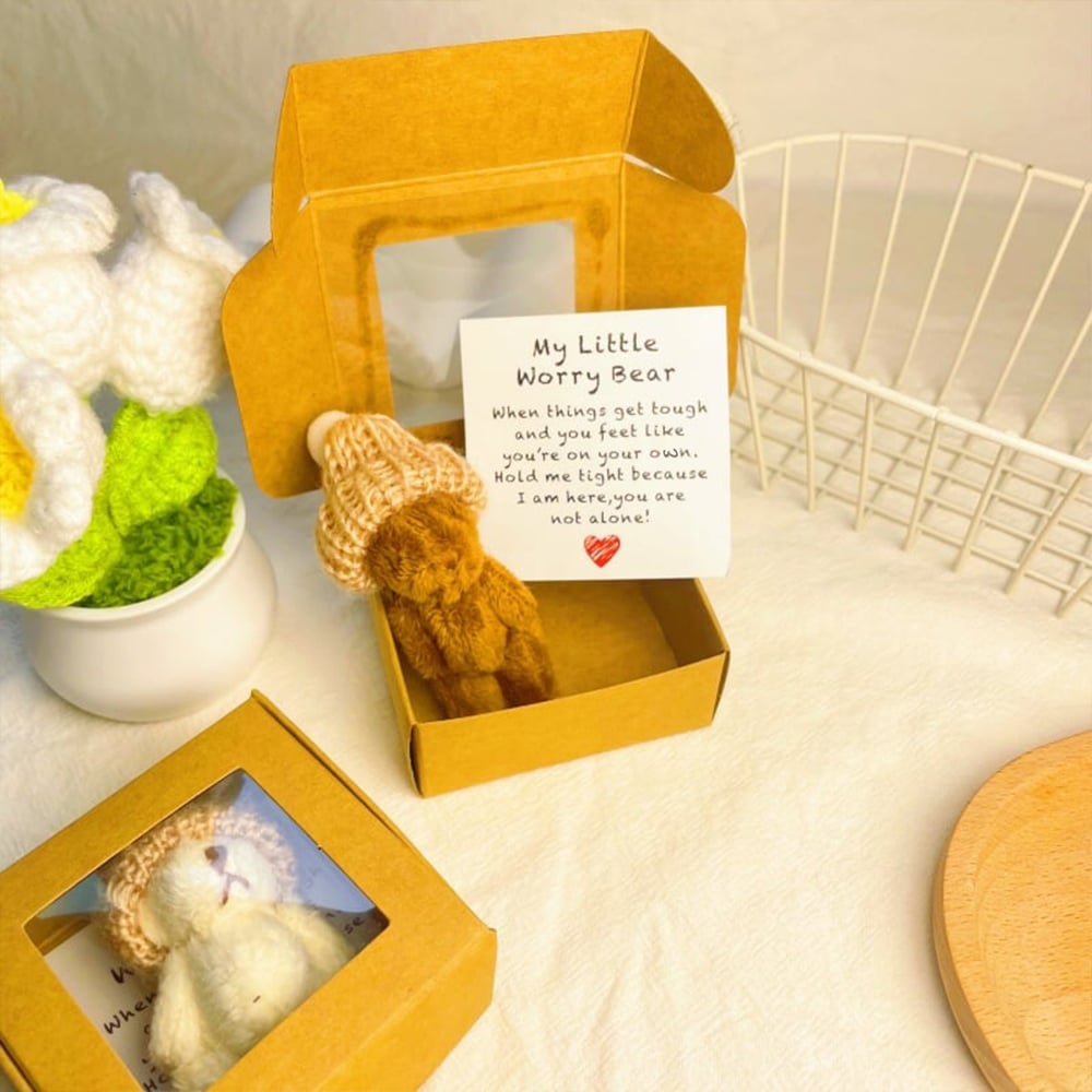 🔥HOT SALE - 49% OFF🔥-🎁Handmade Mini Plush Teddy Bear in Box