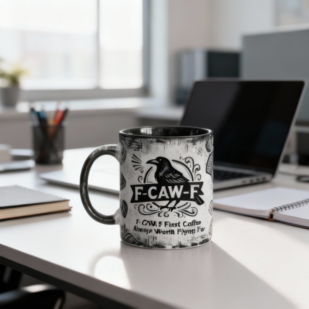 🔥New Lanch🔥F-CAW-F Coffee Mug – The First Coffee, Always Worth Flying For