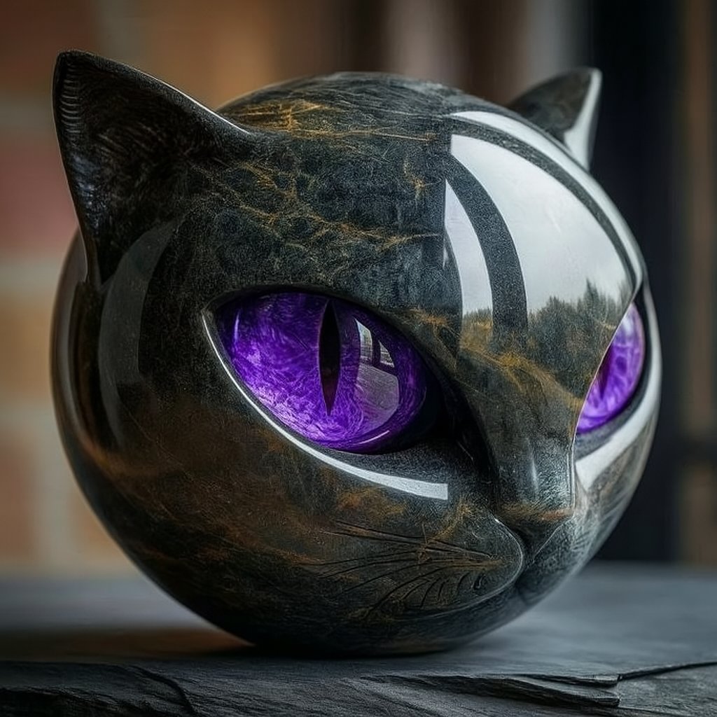 🔥HOT SALE - 49% OFF🔥Luxury Black Cat Stone Sculpture – Elegant Home Décor & Gift-Ready Art Piece
