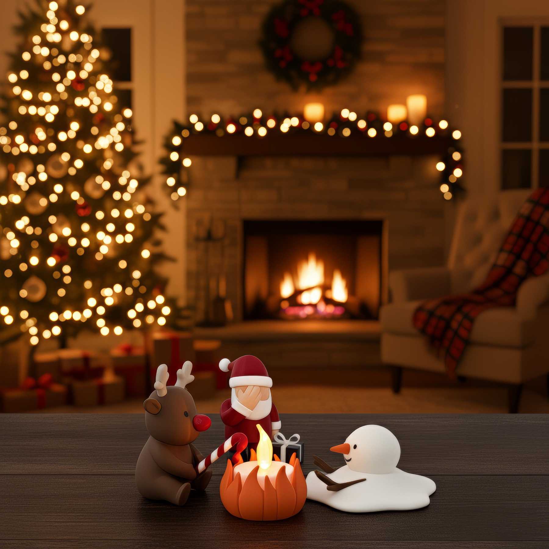 🔥HOT SALE - 49% OFF🔥- Funny Christmas Campfire、Reindeer & Melting 