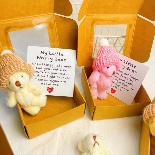 🔥HOT SALE - 49% OFF🔥-🎁Handmade Mini Plush Teddy Bear in Box