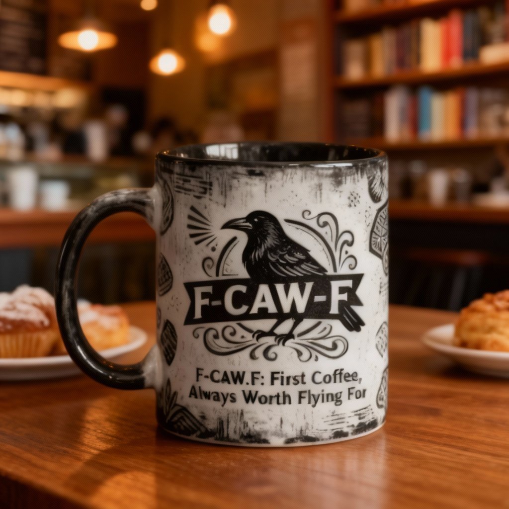 🔥New Lanch🔥F-CAW-F Coffee Mug – The First Coffee, Always Worth Flying For