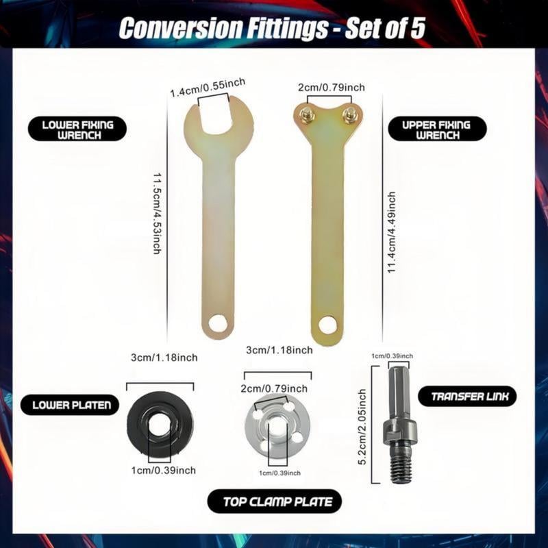 🔥HOT SALE - 49% OFF🔥Conversion Angle Grinding Adapter Connecting Rod Kit for Electric Drill