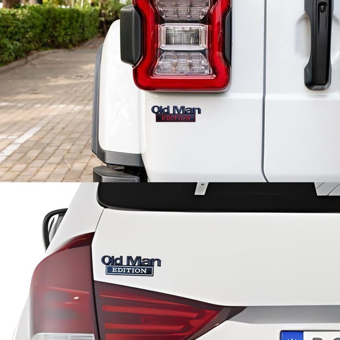 Old Man Edition Car Emblem