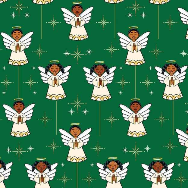 🔥HOT SALE - 49% OFF🔥- 🤶🏾Home for the Holidays Black Santa Wrapping paper
