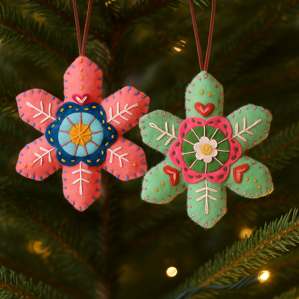🔥HOT SALE - 49% OFF🔥Christmas Snowflake Felt Ornament/Ornament Kit