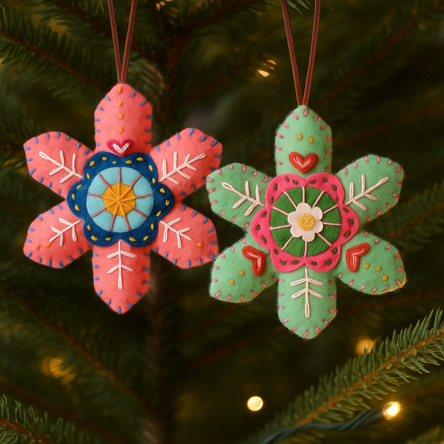 🔥HOT SALE - 49% OFF🔥Christmas Snowflake Felt Ornament/Ornament Kit
