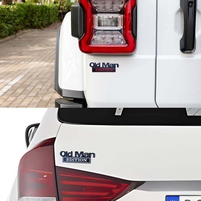 Old Man Edition Car Emblem