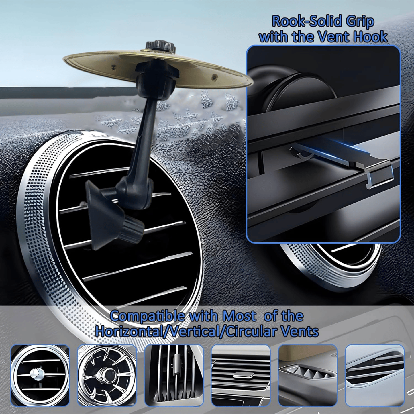🔥HOT SALE - 49% OFF🔥🎶 Make Your Driving More Fun - Car Crash Cymbal Air Vent 🚗