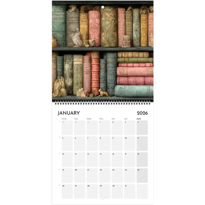 🔥HOT SALE - 49% OFF🔥Bookshelves Calendar 2026