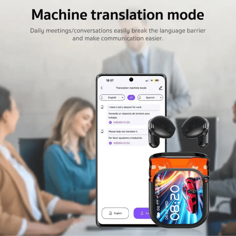 ⚡Last Day Sale 49% OFF - AI TransTalk Pro 5.4 LED Earbuds