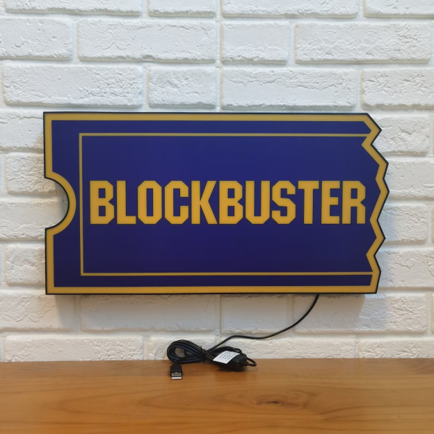 🔥HOT SALE - 49% OFF🔥Blockbuster Video Sign LED Lightbox 