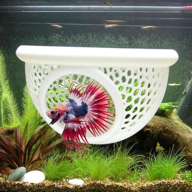 🔥HOT SALE - 49% OFF🔥Floating Fish Lounge, Aquarium Hidden Feeding Decorative Accessory