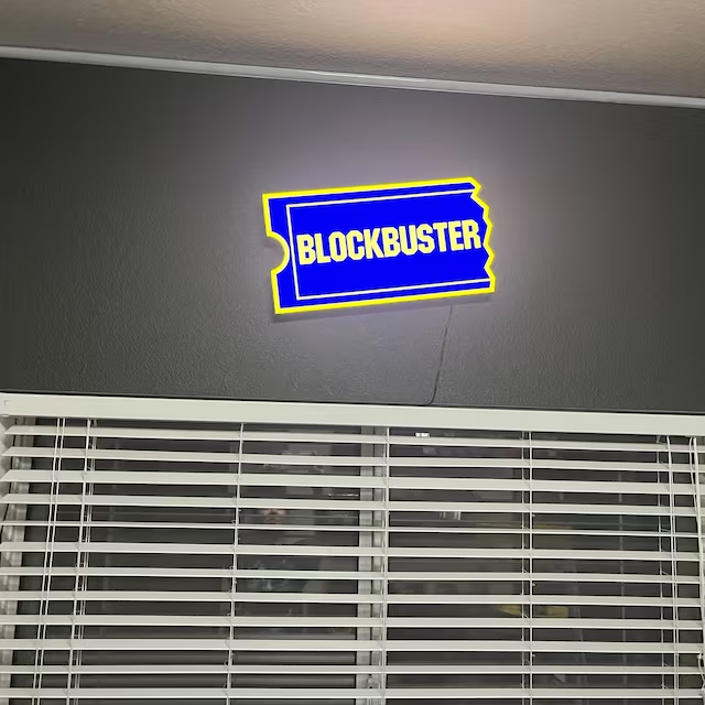 🔥HOT SALE - 49% OFF🔥Blockbuster Video Sign LED Lightbox 