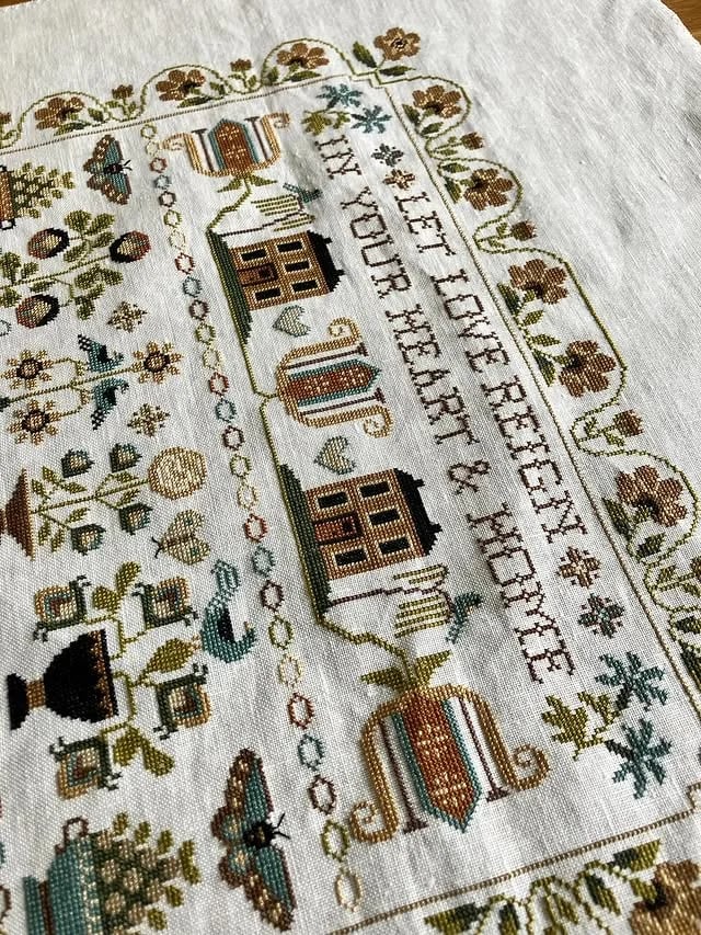 Let Love Reign Cross Stitch Kit