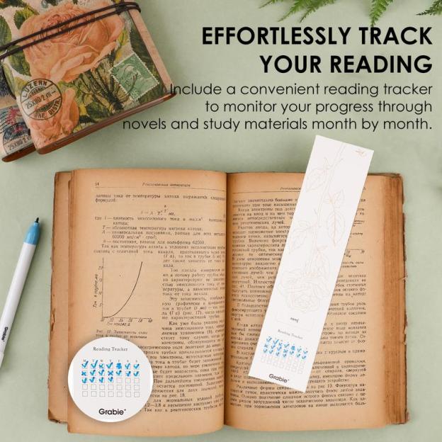 🎨Beginner-friendly 🍁Floral Watercolor Coloring Bookmarks & Coloring Book -140LB(300gsm)✨Includes Coloring Guide🎁