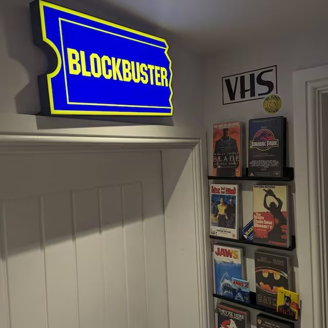 🔥HOT SALE - 49% OFF🔥Blockbuster Video Sign LED Lightbox 