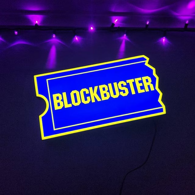 🔥HOT SALE - 49% OFF🔥Blockbuster Video Sign LED Lightbox 