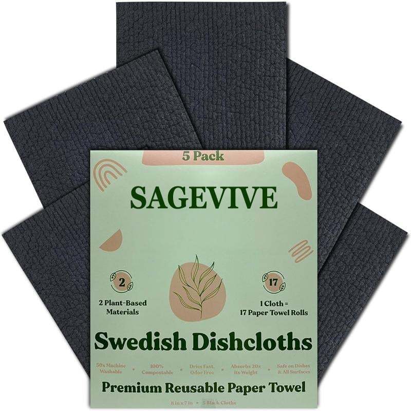 🔥HOT SALE - 49% OFF🔥- Swedish Dishcloths for Kitchen & Cleaning | 5 Pack