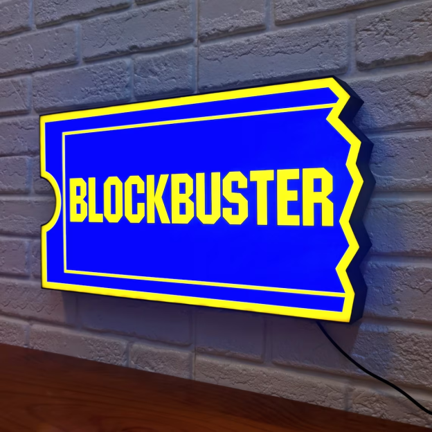 🔥HOT SALE - 49% OFF🔥Blockbuster Video Sign LED Lightbox 