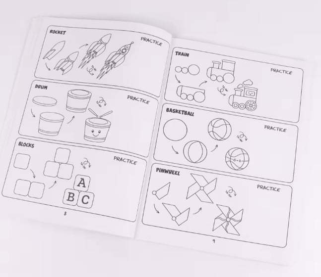 📚🎨How To Draw Anything: 300 Drawings of Adorable Things, Animals, Food, Gifts, and other Amazing Items, Book For Kids💕