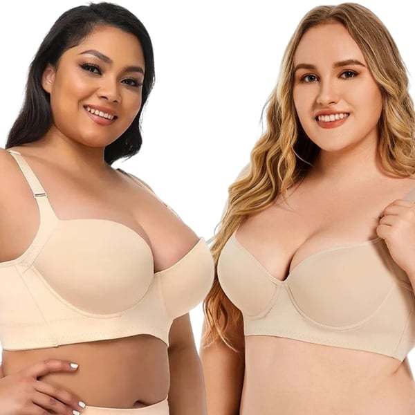 🔥HOT SALE - 49% OFF🔥Comfortable Seamless Plus Size Bra | Back Smoothing & Anti-Sagging Support