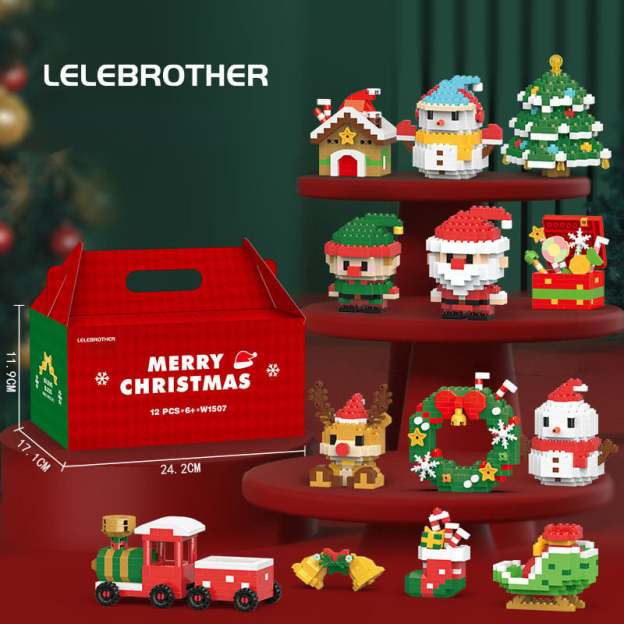 🔥HOT SALE - 49% OFF🔥🎄Santa Claus Design Building Blocks Toy