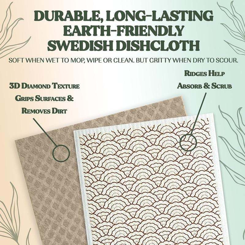 🔥HOT SALE - 49% OFF🔥- Swedish Dishcloths for Kitchen & Cleaning | 5 Pack