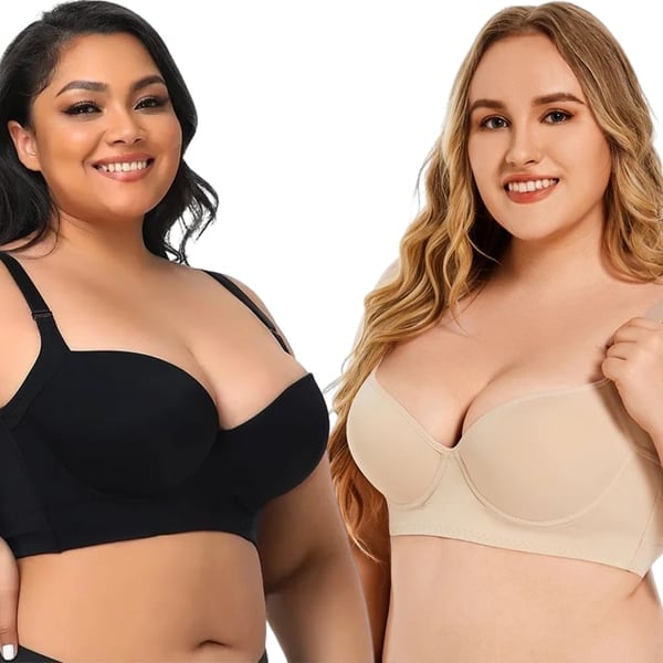 🔥HOT SALE - 49% OFF🔥Comfortable Seamless Plus Size Bra | Back Smoothing & Anti-Sagging Support