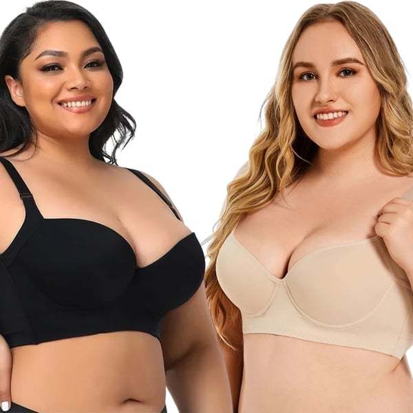🔥HOT SALE - 49% OFF🔥Comfortable Seamless Plus Size Bra | Back Smoothing & Anti-Sagging Support