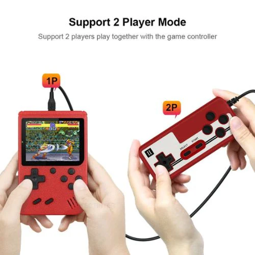 Rechargeable Mini Game Console - Over 400 Classic Games!