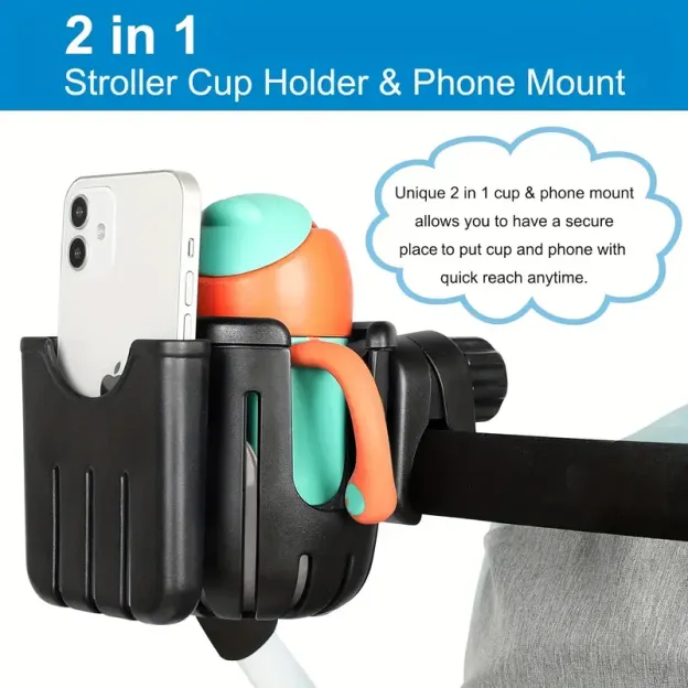 2-In-1 Universal Cup Phone Drinks Holder