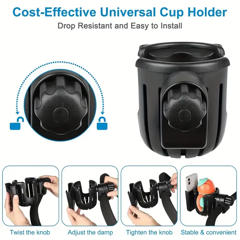 2-In-1 Universal Cup Phone Drinks Holder