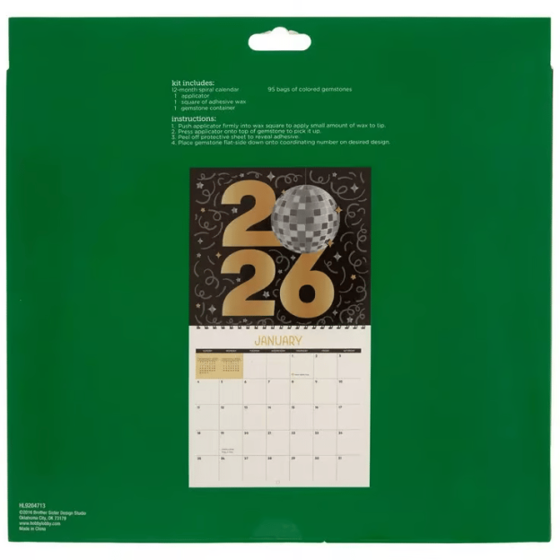 🔥HOT SALE - 49% OFF🔥-📅2026 Wall Calendar Diamond Painting Kit (Beginners Friendily)