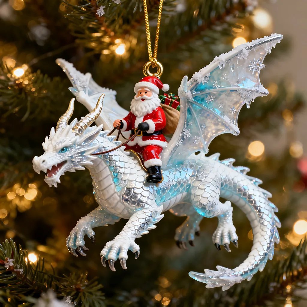 🔥HOT SALE - 49% OFF🔥🎄Santa’s Dragon Riders Ornament Collection