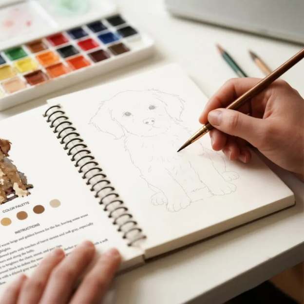 🔥HOT SALE - 49% OFF🔥Beginner-Friendly💕 Watercolor Workbook