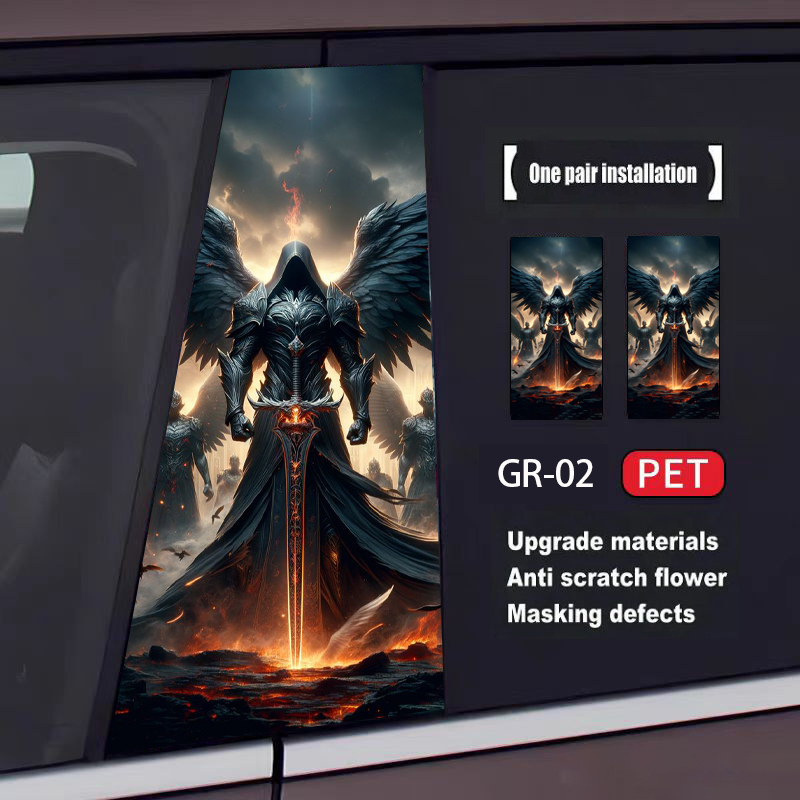 Skull Series Car Door Sticker(2pcs)