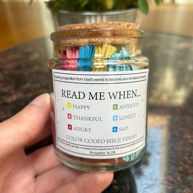 🔥HOT SALE - 49% OFF🔥 - ✝️Handmade Wooden Bible Verses Box - Daily Bible Verses (🎁 A Reminder of God's Words💖)