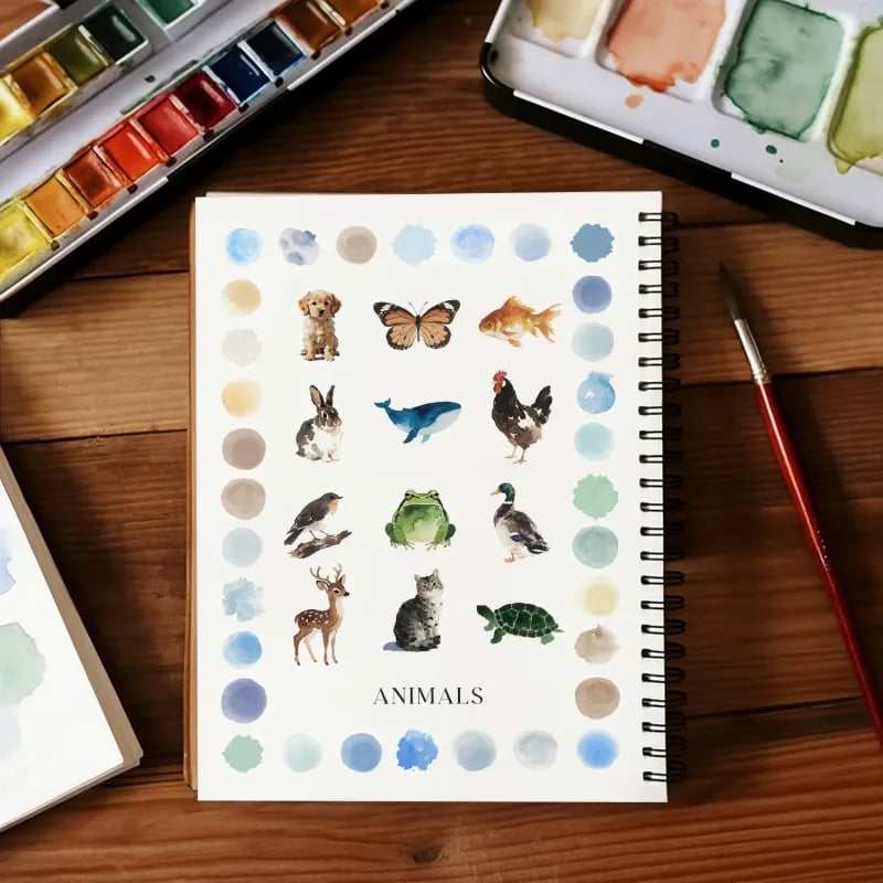 🔥HOT SALE - 49% OFF🔥Beginner-Friendly💕 Watercolor Workbook