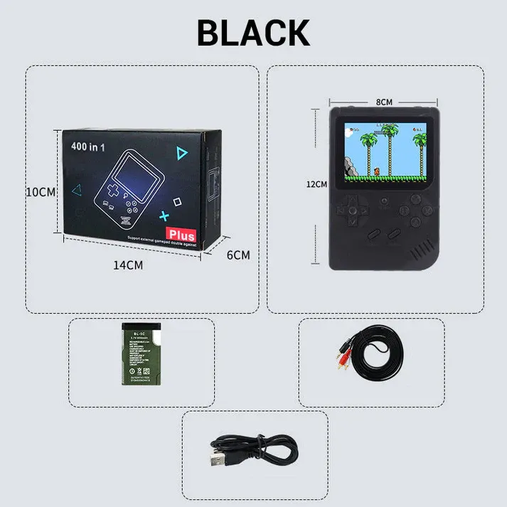 Rechargeable Mini Game Console - Over 400 Classic Games!