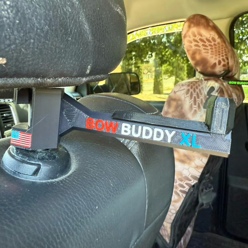 Twist-On 2.0 “XL” Bow Buddy – Nearly Universal Bow Hanger for Trucks & SUVs - Printed from ASA will not melt/warp– Spacer Ring Included | 20% Stronger | Quick No-Tool Install